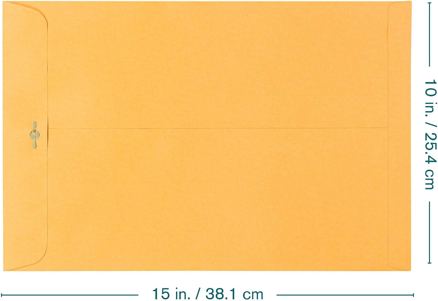 Clasp Envelopes – 10x15 Inches Brown Kraft Catalog Envelopes - 30 Pack - with Clasp Closure & Gummed Seal – 28lb