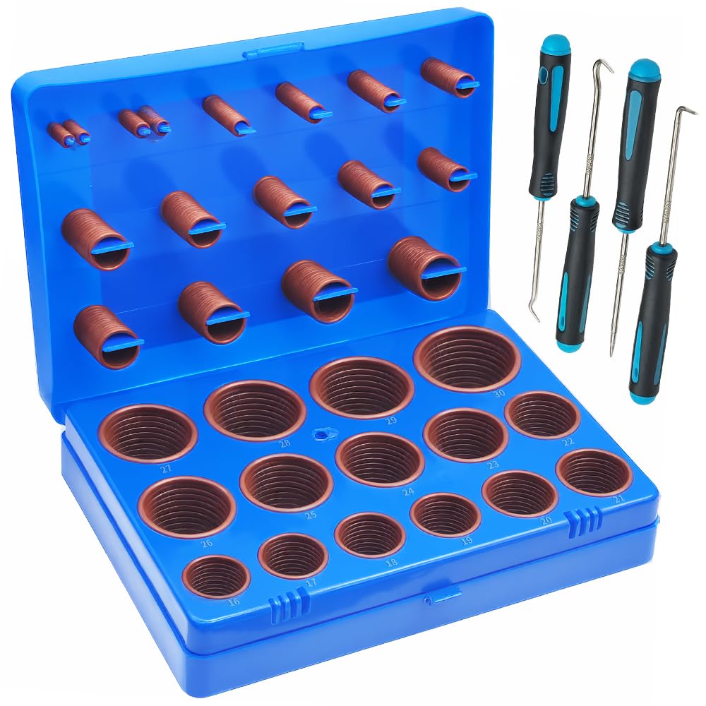 Viton O-Ring Kit, 396PCS, 30 Sizes, Metric, Shore 75A Durometer