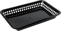 11.75 In Black Plastic Fast Food Serving Baskets, 10 Ct