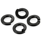 M8 Black Split Spring Lock Washers, 304 Stainless Steel, 50 PCS