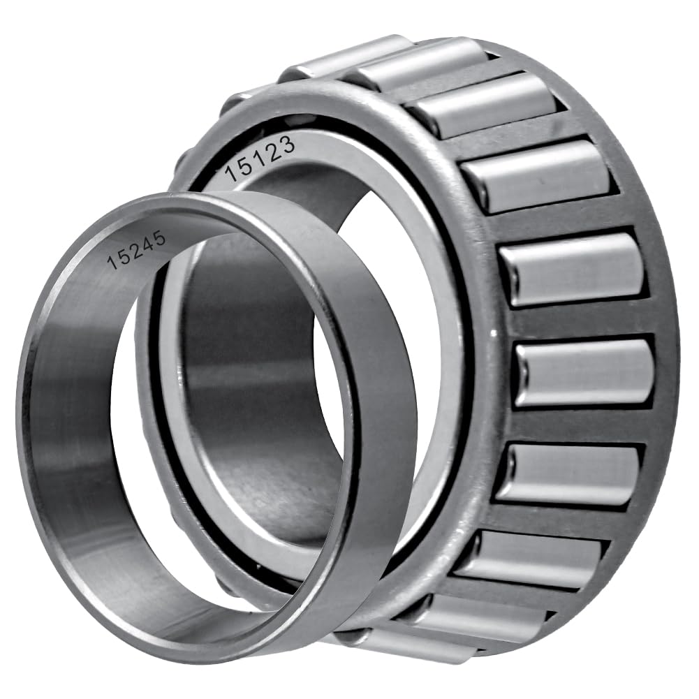 4 Sets 25580 15123 Trailer Axle Hub Bearings Kits for 5200-6000 lbs Axle, Trailer Axle Bearing Kit with 2.44” Dust