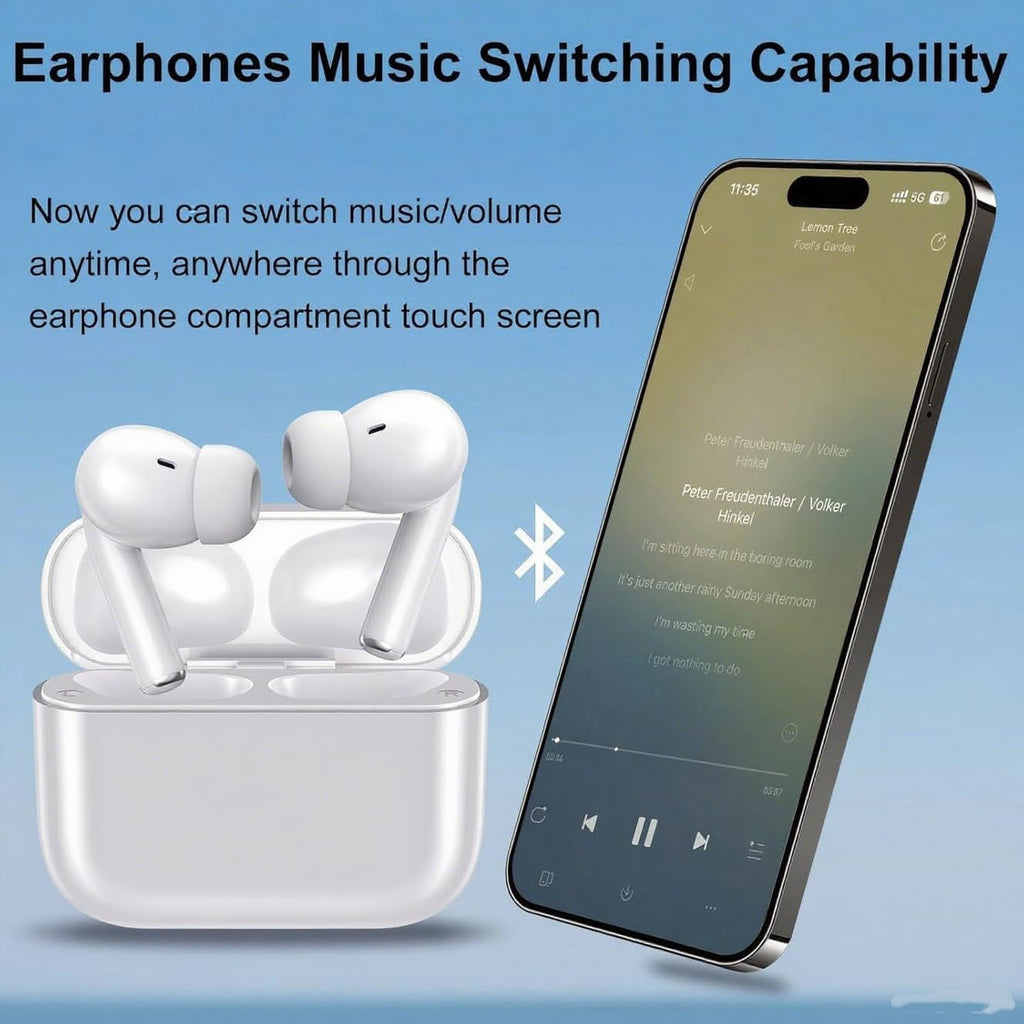 Wireless Earbuds,Bluetooth Headphones pro(2nd generation),48H Playtime Ear Buds with Mic,High-Fidelity