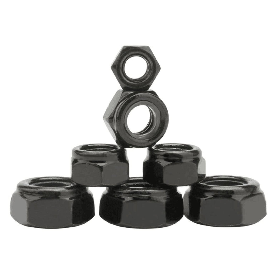 110-piece Set M3 Nylon Lock Nuts M3*0.5mm, Black Anti-Loosening Self-Locking Nuts
