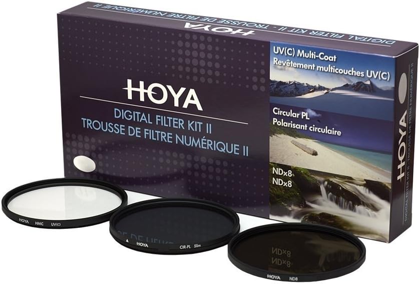 67mm (HMC UV/Circular Polarizer / ND8) 3 Digital Filter Set with Pouch