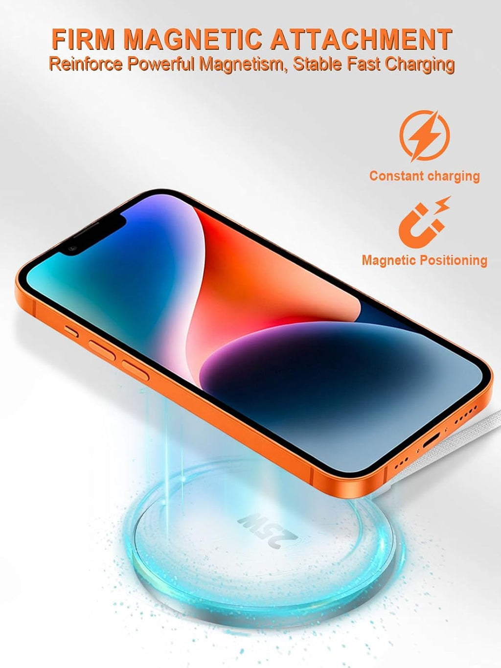 MagSafe Charger 25W Magnetic Wireless Charger Fast Charging Pad | Folding Stand Compatible with iPhone 17-12 Series &