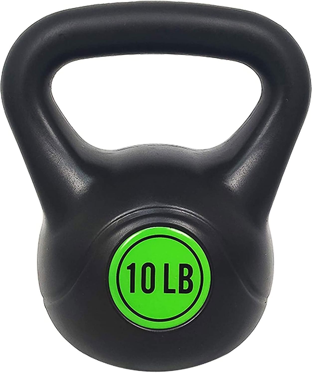 Vinyl Kettlebell Set, 30/45/50/75 Pound Options – Cement-Filled Strength Training Weights with Ergonomic Grip and