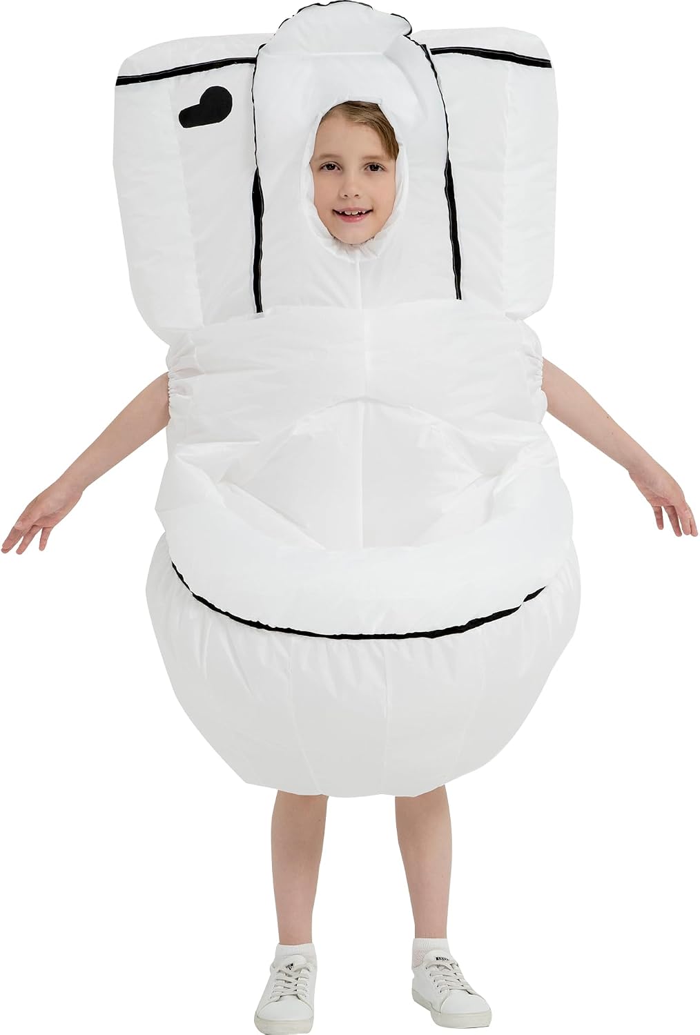 Halloween Inflatable Costume Kids,Blow Up Toilet Suit Boys Girls