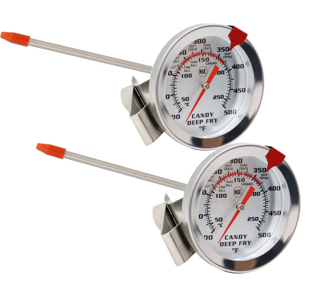 Candy Deep Fryer Oil Thermometer for Frying(2 Packs)