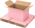 Pink Shipping Boxes Small 6x4x4 Inches, 30 Pack Corrugated Cardboard Boxes for Packaging Small Business Mailing