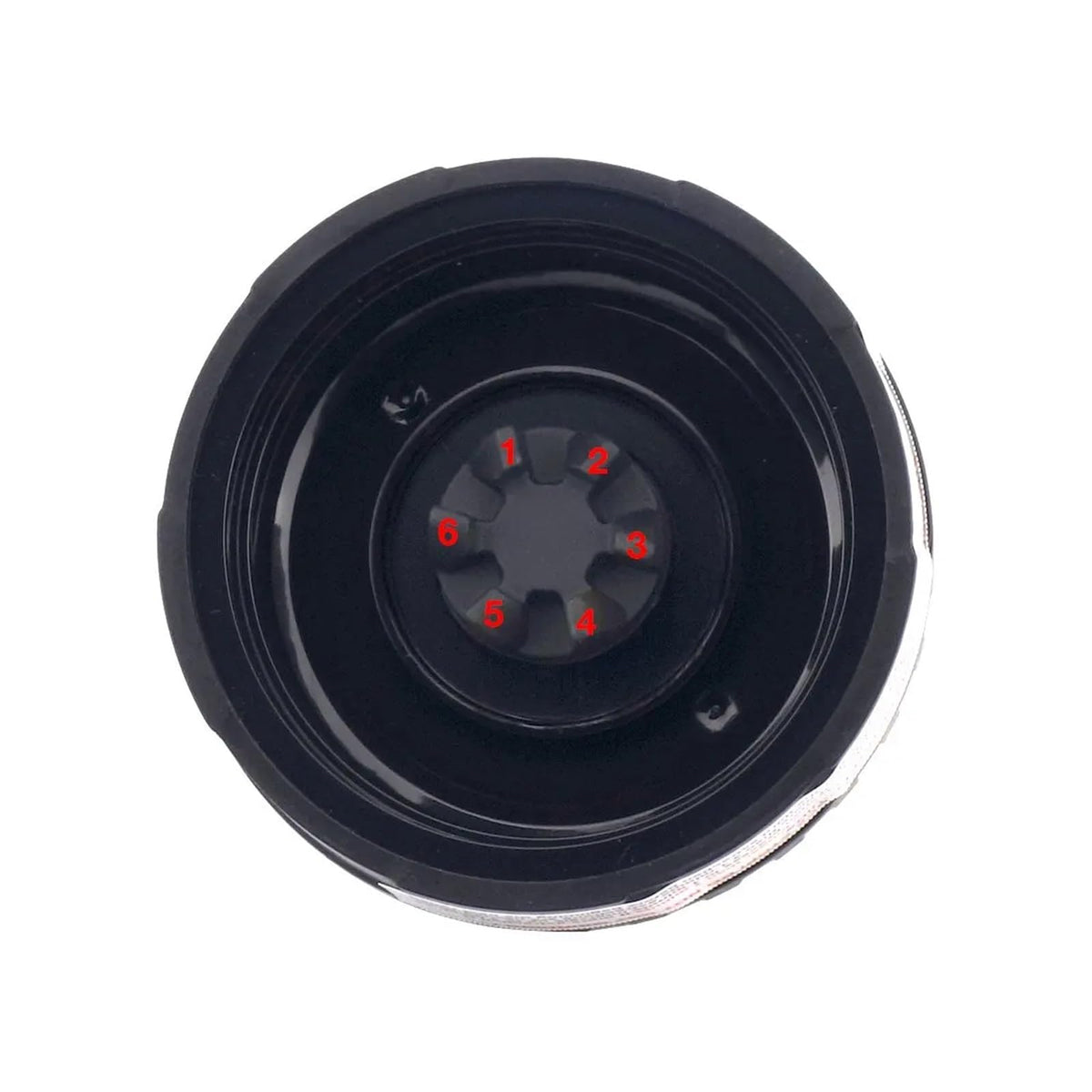 Extractor Blade Assembly Replacement Part 322KKU770，Compatible For Nutri Ninja，BL770 BL771 BL773CO (6 Fins)