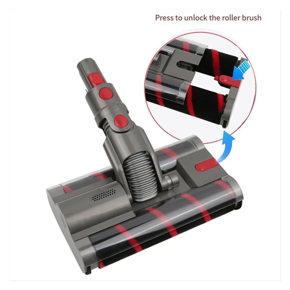 Double Roller Brush+Switch Lock+SV19 Filter For SV19 OMNI-GLIDE Vacuum Head Replacement Soft Roller Cleaner Head