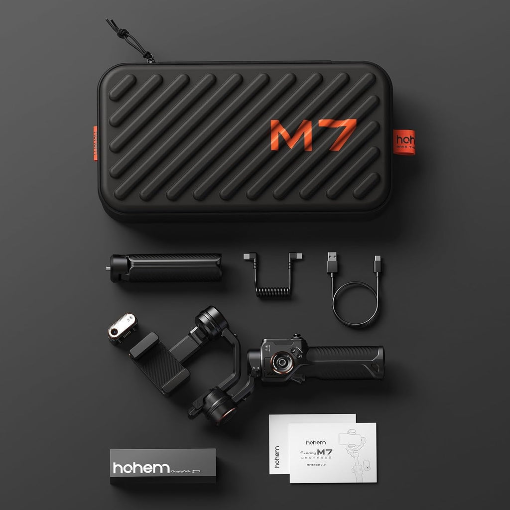 iSteady M7 Gimbal Stabilizer for iPhone,3-Axis Gimbal w/AI Tracking | Detachable Remote,Extendable Pole,Magnetic