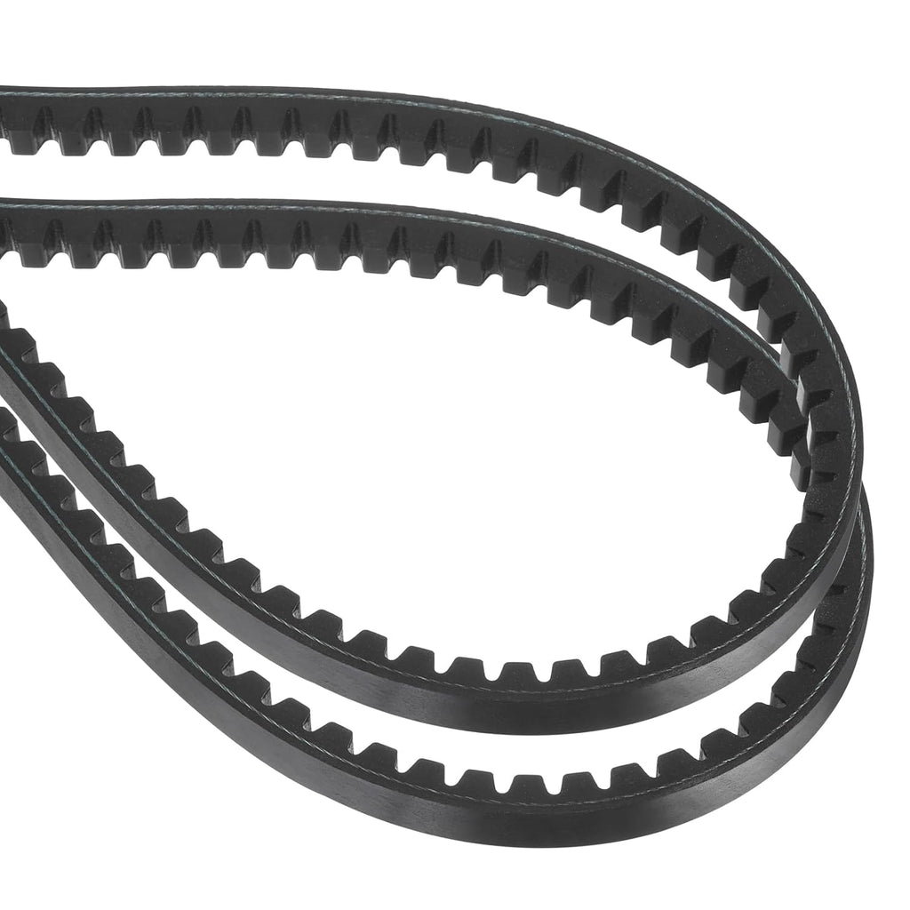 uxcell 2 Pcs BX60 EPDM V-Belt, Raw Edge Cogged Industrial Rubber V Belt 0.67" Width x 60" Inside Circumference
