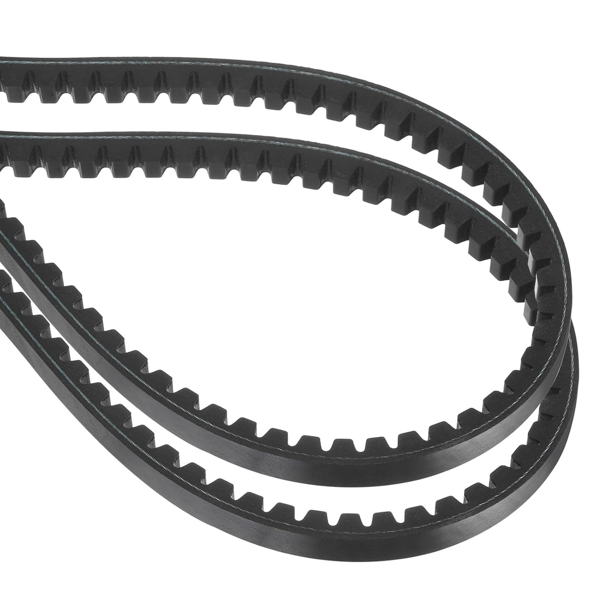 uxcell 2 Pcs BX60 EPDM V-Belt, Raw Edge Cogged Industrial Rubber V Belt 0.67" Width x 60" Inside Circumference