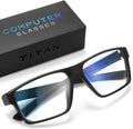 Titan Gaming Glasses, Blue Light Blocking, Night Driving Glasses for Men, Computer Protection, Gift for Gamers