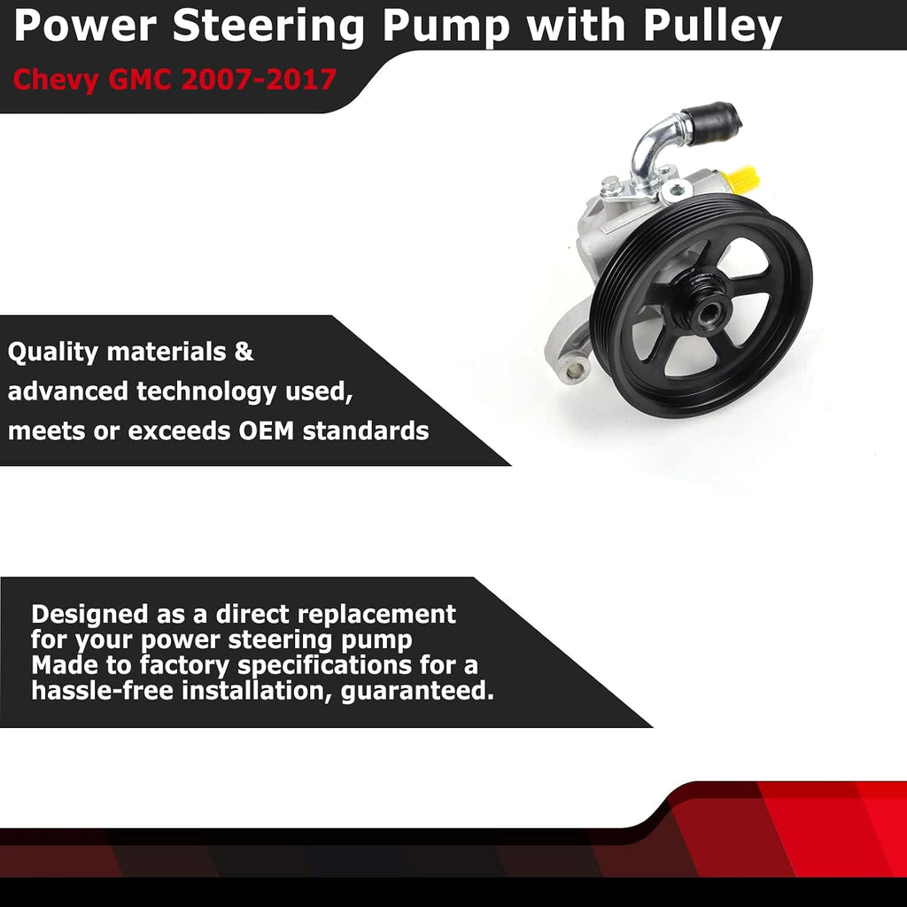 Power Steering Pump with Pulley Replaces 20954812 20-2403 96-2403