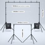 Lincostore Backdrop Stand Kit 10x7ft for Photography