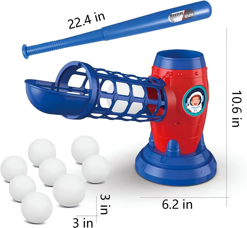 T Ball Set for Kids Toddlers, Electric Automatic Baseball Pitching Machine Pitcher Machines, Tee Ball Set Baseball