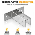 4 Pack Urinal Screen Brackets for 1 Inch Partition Panels