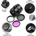 55mm Filter Kit Universal UV CPL FLD Filter Set UV Protection Filter Circular Polarizing Filter Fluorescent Filter