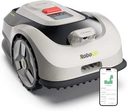 Raccoon 2 SE Robot Lawn Mower, Wire-Free Robotic Lawn Mower Without RTK for Max. 0.15 Acre Lawn Area, 1.18"–3.15”