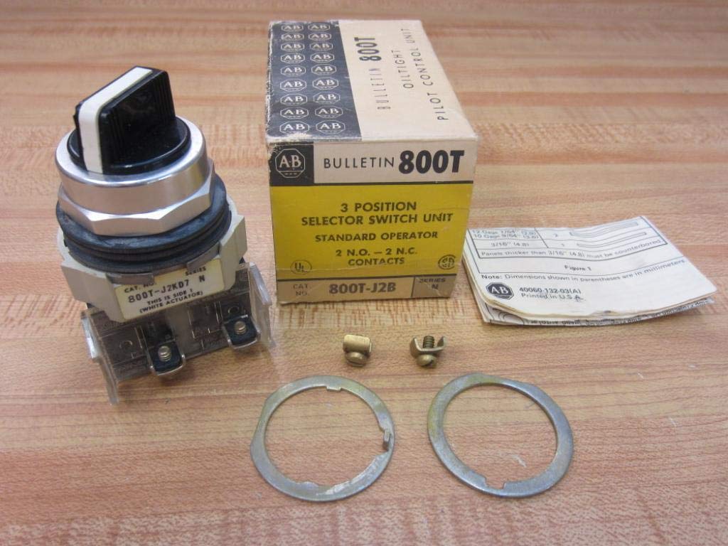 Allen Bradley 800T-J2B Selector Switch 800TJ2B Series N