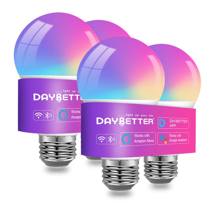 A19 E26 Smart Light Bulbs,Compatible with Alexa & Google Home