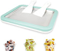 Rolled Ice Cream Maker, Instant Ice Cream Roller Tray with 2 Spatulas