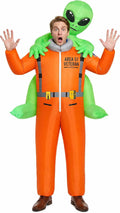 Alien Abduction Blow Up Costume for Adults Men and Women | Funny Inflatable Halloween Costume with Dual Blowers, USB