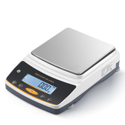 Lab Scale - 5000g x 0.01g, Rechargeable Digital Scale with RS232 Interface, 0.01g Accuracy