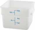 12 qt Square Plastic Storage Container (Set of 12)