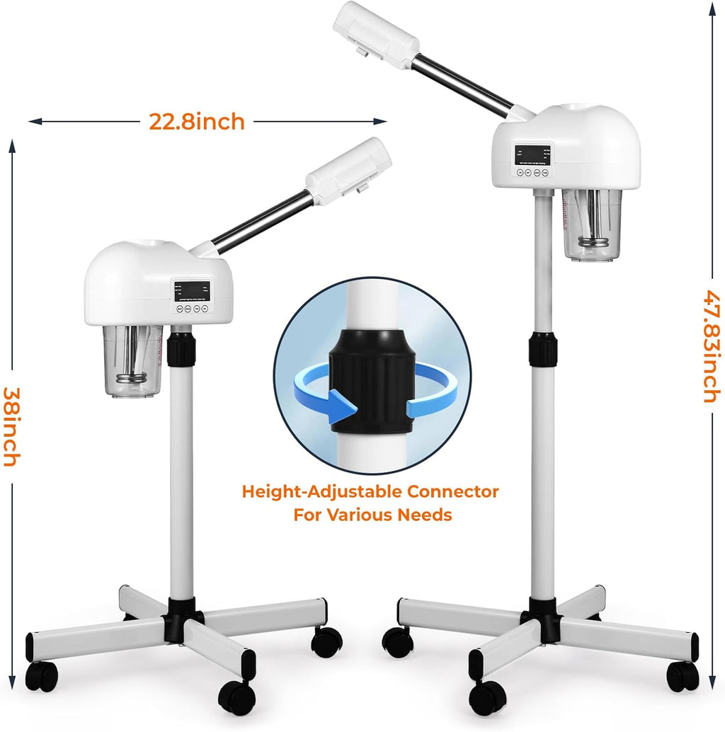 Professional Facial Steamer for Estheticians, Hot Mist & Timer Function, Vaporizador Facial Professional Steamer On