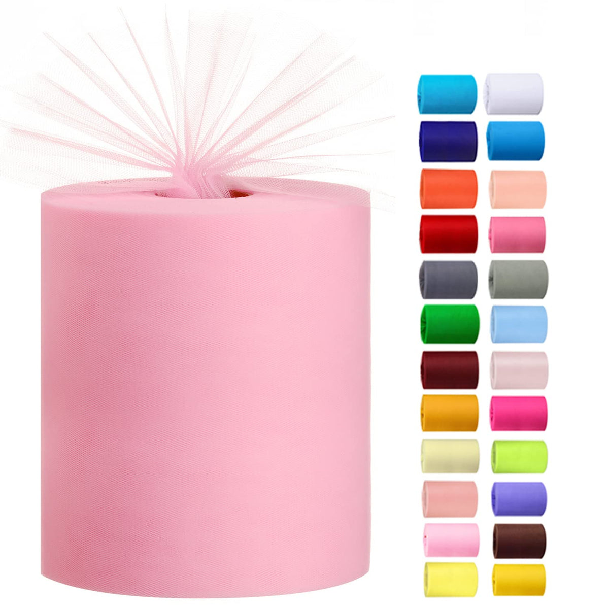 Tulle Rolls 6” by 100 Yards (300 feet)