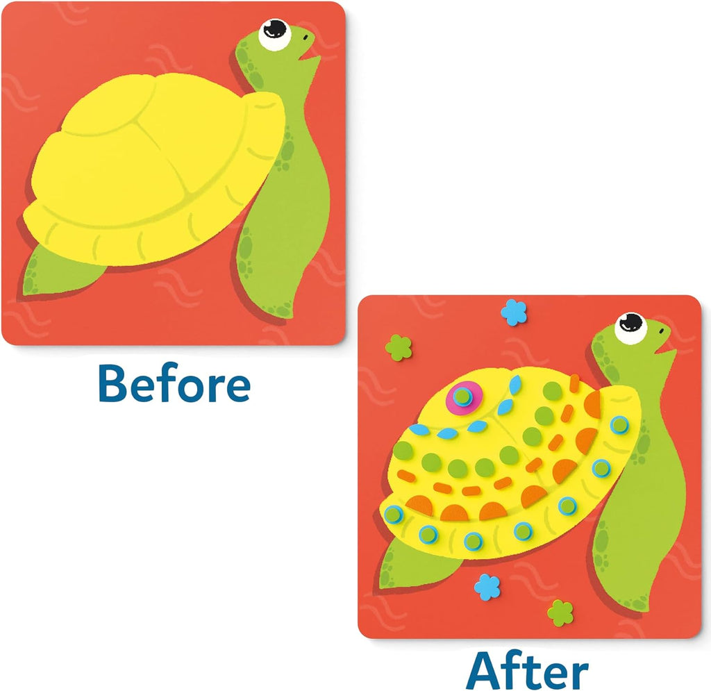 Foam Sticker Art Activity - Under The Ocean, Mess-Free Fun for Kids, 800+ 3D Foam Stickers, DIY Felt Craft Kits