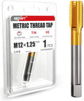 M12 x 1.25 Metric Thread Tap, M2 HSS Right Hand Thread Milling Tap