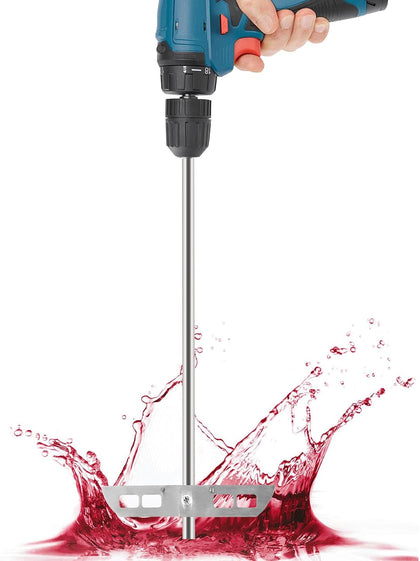 18” Stainless Steel Wine Degasser for Drill, Whip Degassing Stirrer Wine Beer Degasser Mixer for Wine Making, Wine