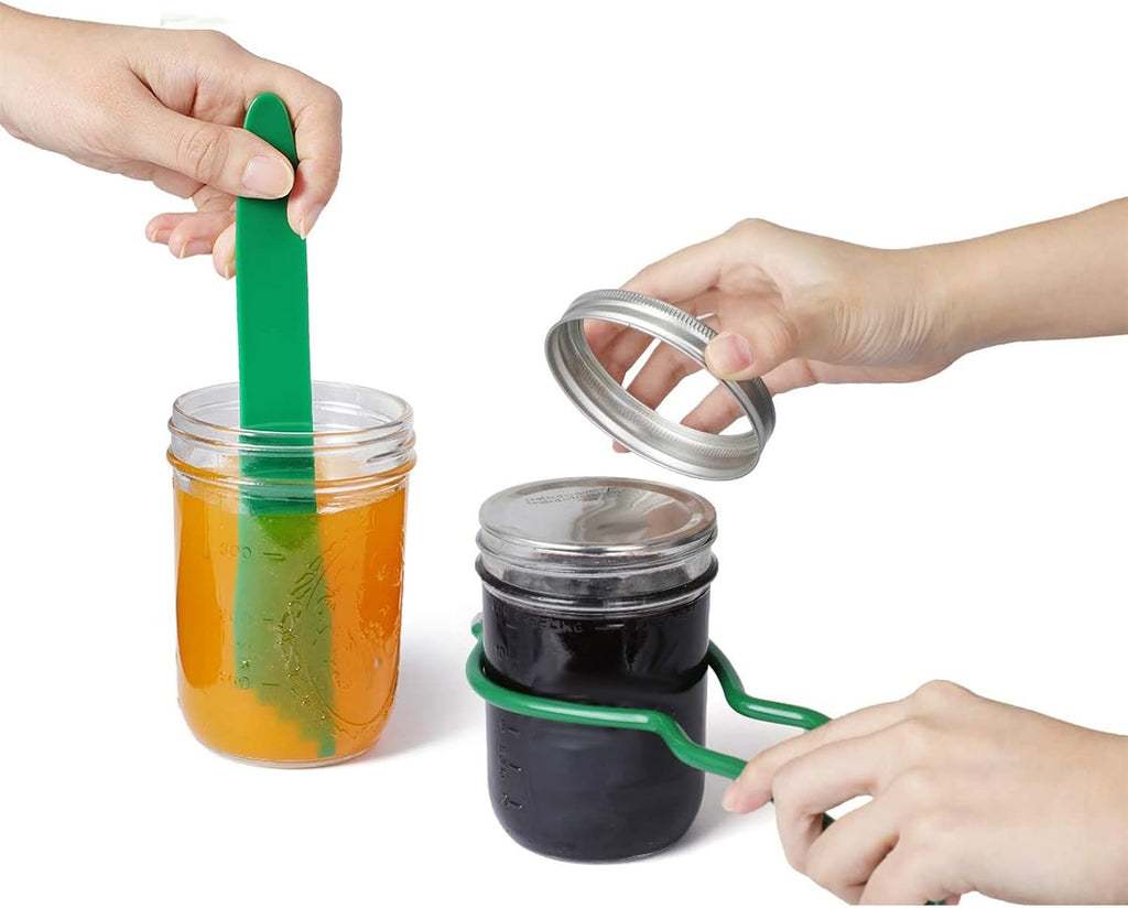 6 Piece Canning Kit - Stainless Steel Canning Funnel, Tong, Bubble Popper, Jar Wrench, Lifter, Magnetic Lid Lifter