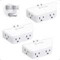 TROND Wall Outlet Extender 3 Pack, Surge Protector Outlet, White