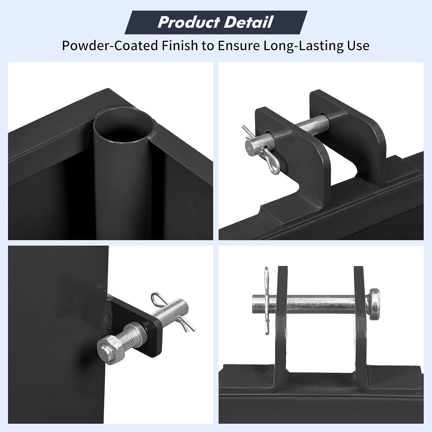 3 Point Ballast Box for Tractor Category | 1, 800 LBS Capacity 5 Cu.ft Volume, Heavy Duty Steel with Standard 2"