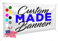 Custom Design - Any Size Vinyl Banner - Full Color - Made in USA - Business, Storefront, Birthday Party, Graduation
