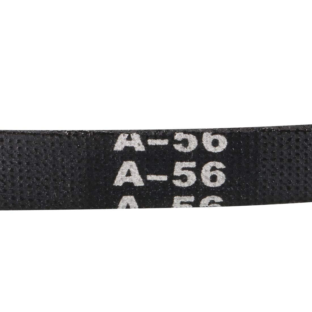uxcell A56 Drive V-Belts 56" Inner Length 13mm Width 8mm Thick JIS Standard A-Section Rubber Drive Industrial Transmission Belt