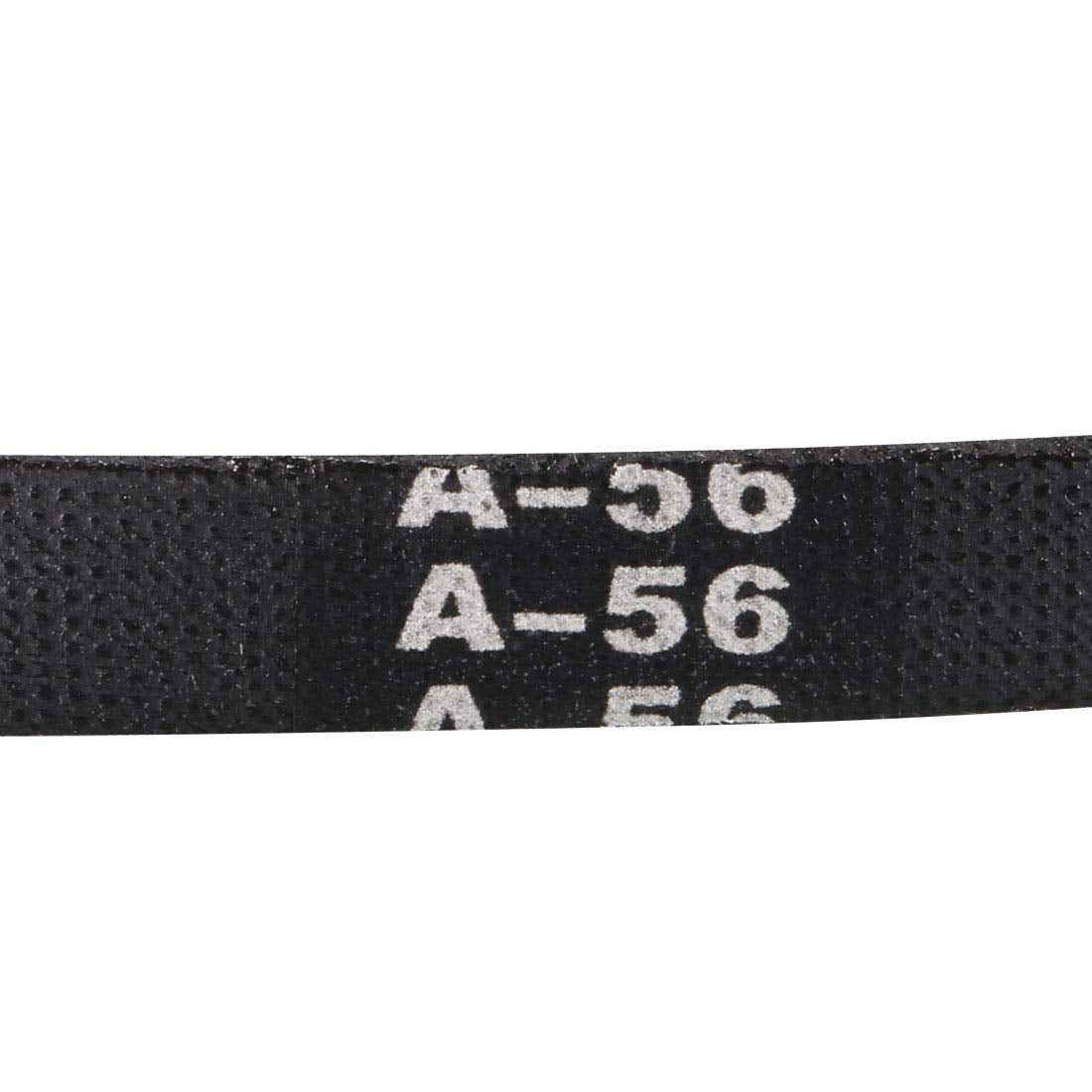 uxcell A56 Drive V-Belts 56" Inner Length 13mm Width 8mm Thick JIS Standard A-Section Rubber Drive Industrial Transmission Belt