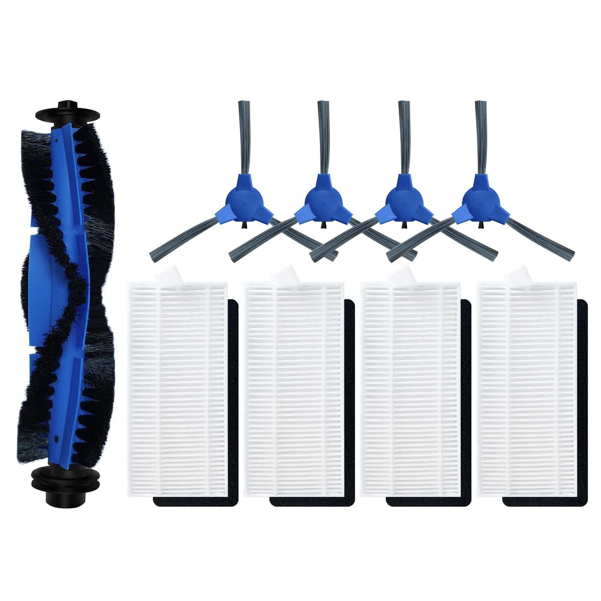 For Uoni S1 Robot Vacuum Main Side Brush Hepa Filter Spare Part Replacement Accessory Attachment (Set L)