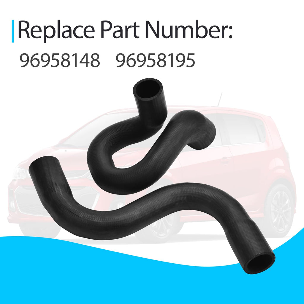96958148 Upper Lower Radiator Coolant Hose Compatible with Chevy Sonic 2012-2018 Replace 96958195