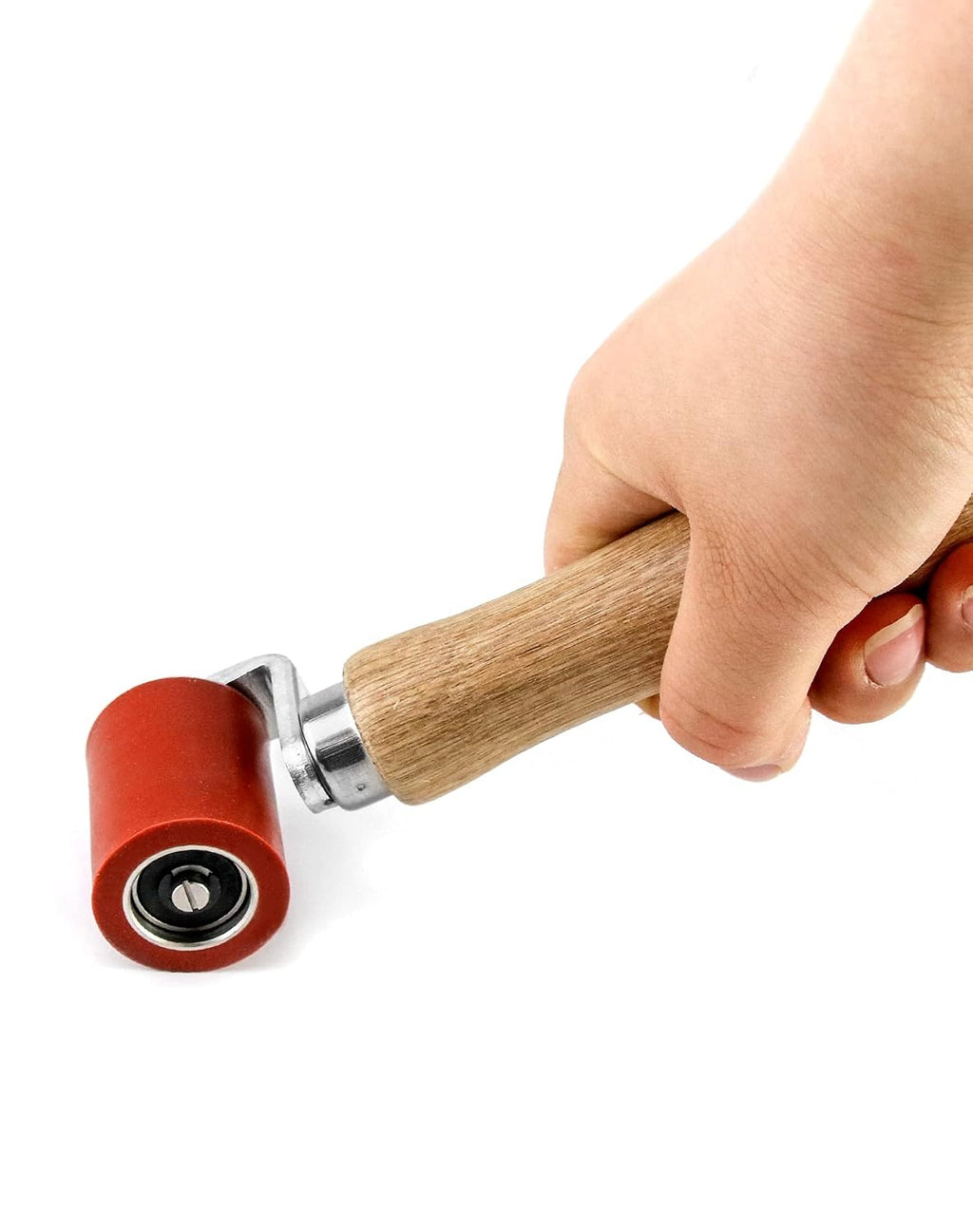 Silicone Seam Roller, High Temperature Resistant Silicon Seam Hand Pressure Roller Welding Tool, 40mm, Red