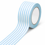 109 Yard Stripe Packing Tape Blue and White Striped Gift Wrapping Tape for Summer Coastal Party Small Business DIY