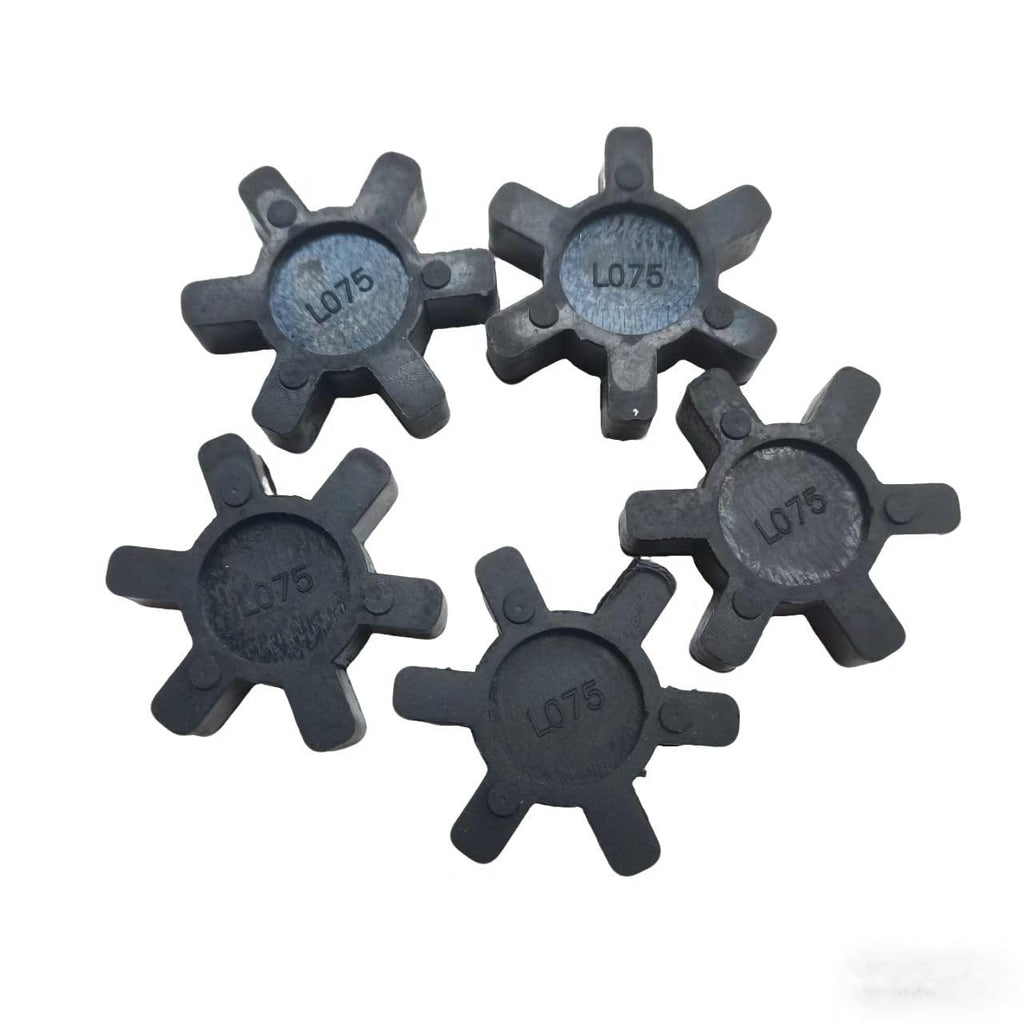 (5 Pack) L075 Flexible Rubber Spider Couplings Solid Spider Center Inserts