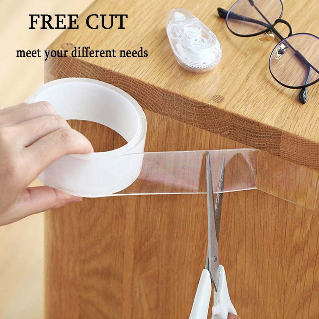 3 Rolls （Total 29.5 FT） Nano Tape Double Sided Heavy Duty,Clear Double Sided Tape Heavy Duty Outdoor,Double Sided