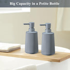 Gray Hand Soap Dispenser for Bathroom and Kitchen