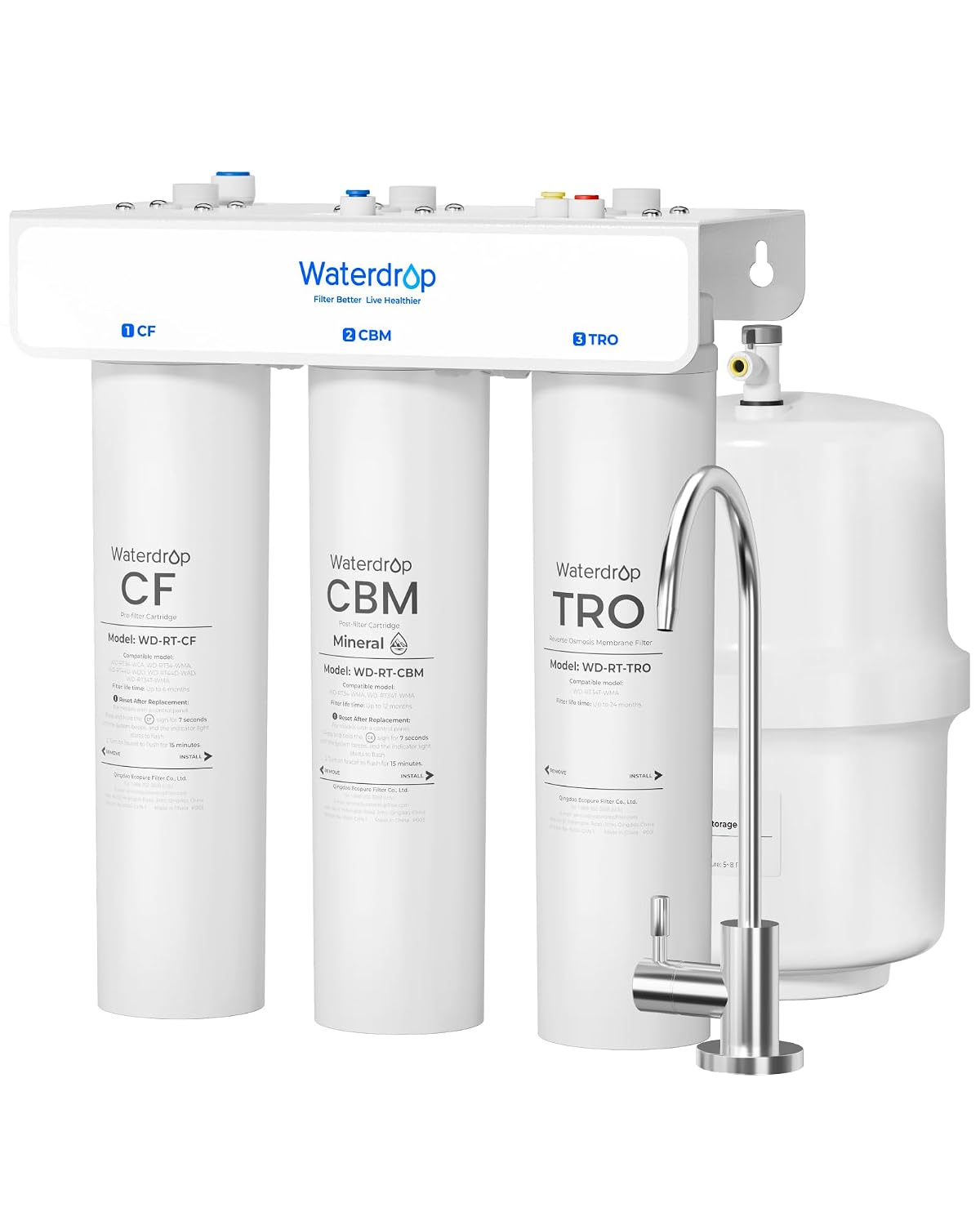 T3-T Remineralization Reverse Osmosis System, 220 GPD Faster Flow